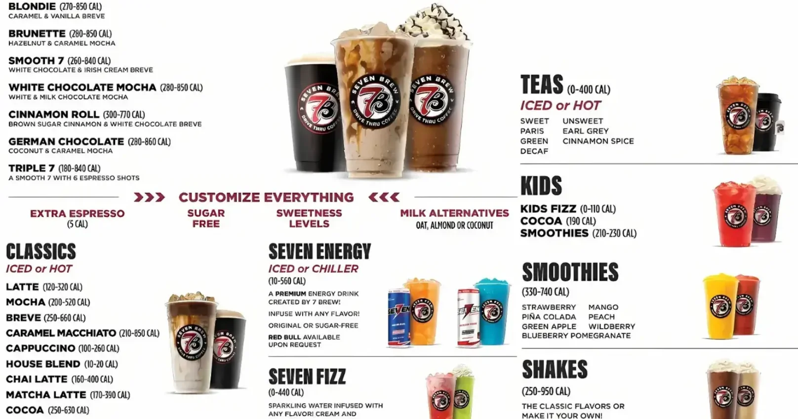 7 Brew Menu