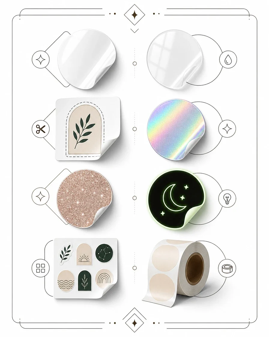 how to choose custom stickers